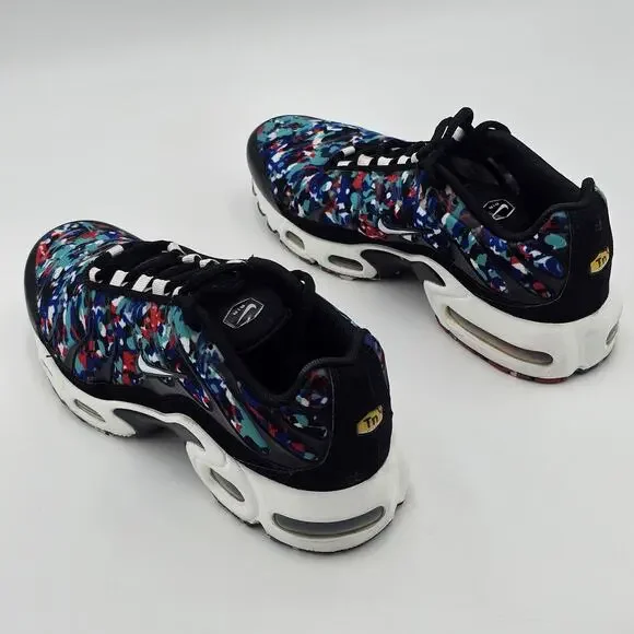 Nike Air Max Plus Black/White/Hyper Blue CU4623-001 Size 6.5Y Womens 8 - Picture 7 of 12